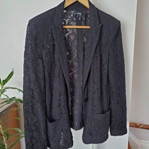 Black lace DKNY blazer